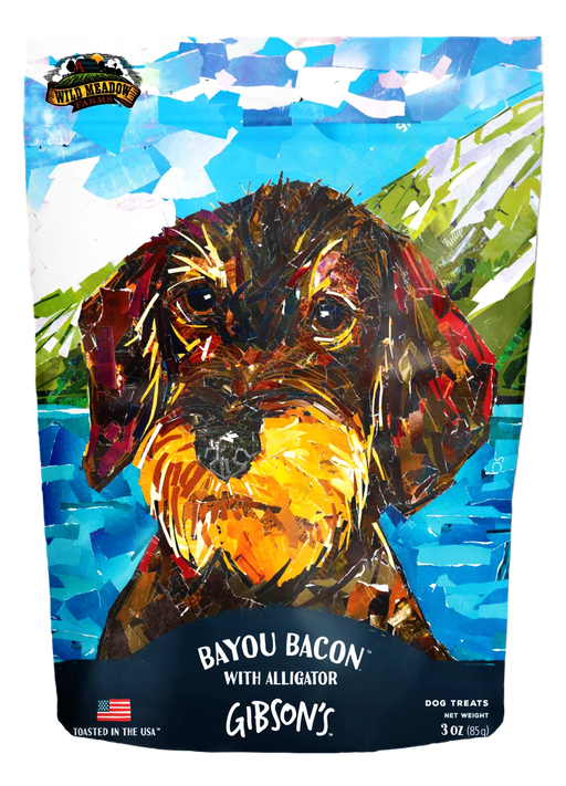 Gibson's Dog Treats Bayou Bacon with Alligator : 3oz