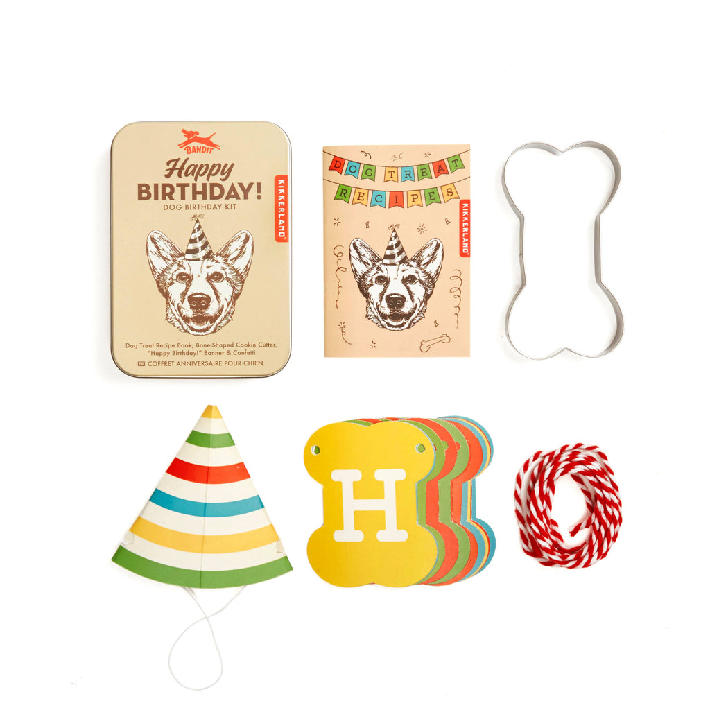 Kikkerland Design Inc - Dog Birthday Kit - Dog.Dog.Cat.