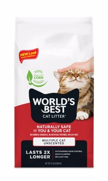 World's Best Cat Litter-Multi Cat : 15 LB - Dog.Dog.Cat.