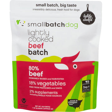 Small Batch Lightly Cooked-Beef : 2 lb - Dog.Dog.Cat.