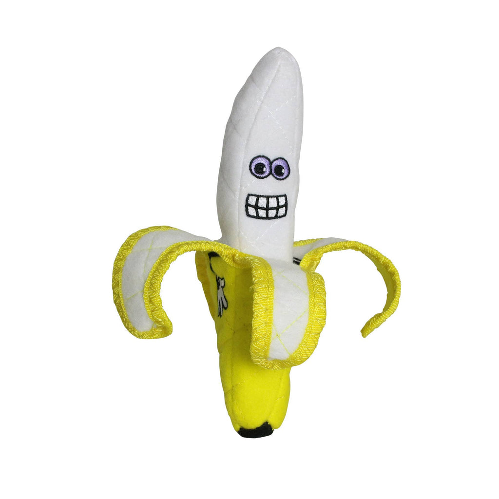 Tuffy Dog Toys - VIP Products - Tuffy Funny Food Banana, Durable, Squeaky Dog Toy 2-in-1 - Dog.Dog.Cat.