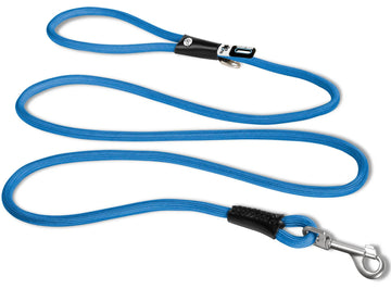 Curli Stretch Comfort Leash - Durable and Flexible Dog Leash for Active Pets - Blue - Dog.Dog.Cat.
