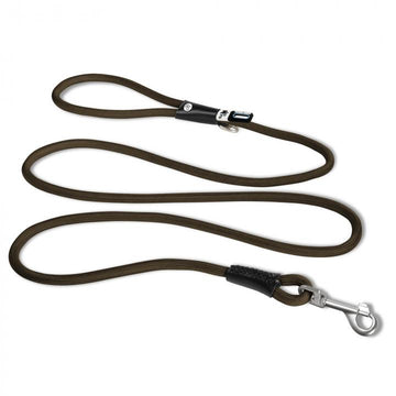 Curli Stretch Comfort Leash-Brown : Med - Dog.Dog.Cat.