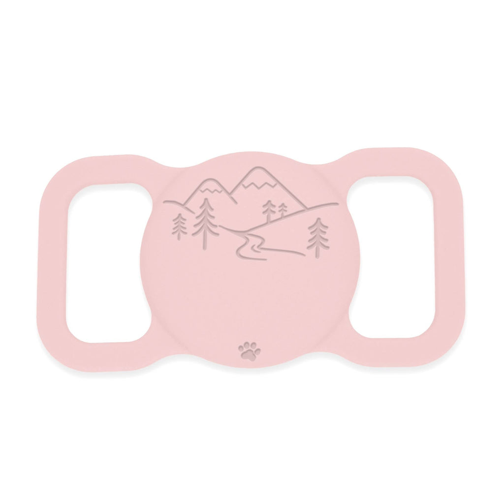 Besties Pets - Mountain Adventure Silicone Pet AirTag Holder - Personalized - Dog.Dog.Cat.