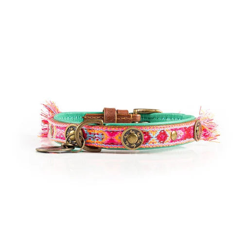 Dog with a Mission -BOHO Rosa Dog Collar - Dog.Dog.Cat.