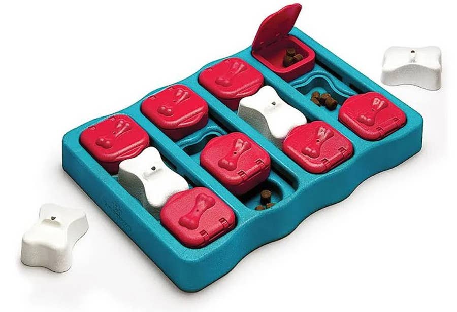 Nina Ottosson Dog Brick Interactive Treat Dog Puzzle Blue - Dog.Dog.Cat.