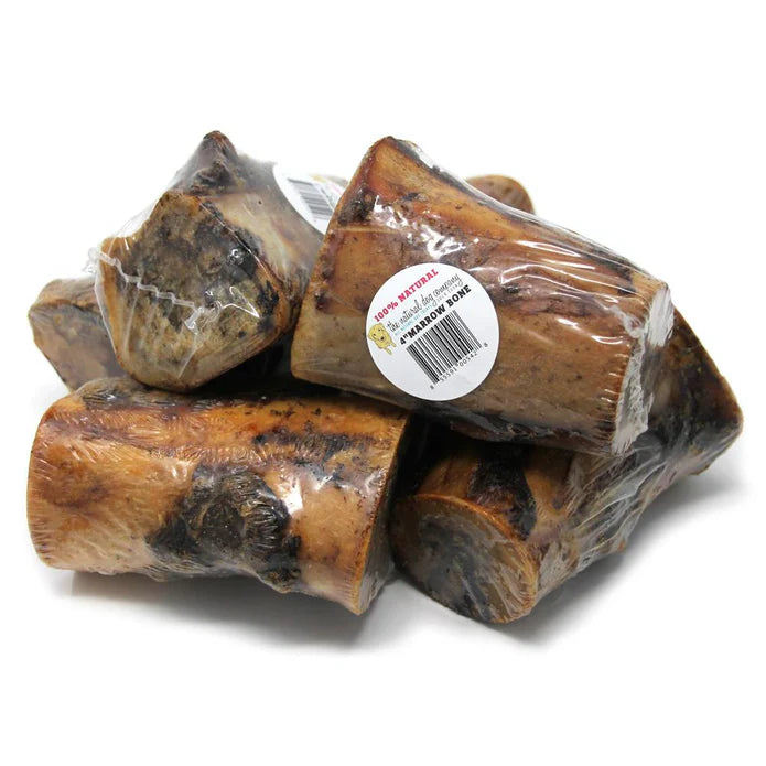 4" Beef Marrow Bone- Tough Dog Chew (Bulk - Shrinkwrapped) - Dog.Dog.Cat.