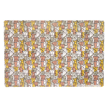 Speckle and Spot by Ore’ Originals - Pet Placemat | Frosted Random Dogs - Dog.Dog.Cat.