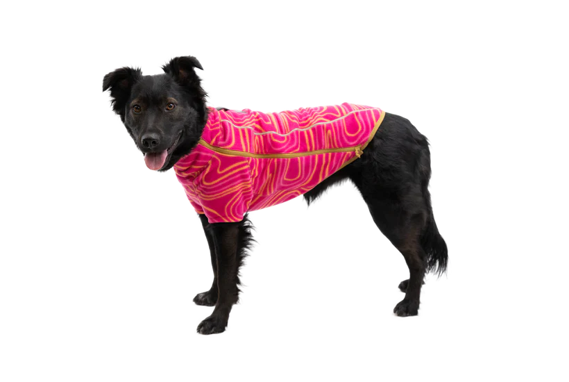 Ruffwear Climate Changer™ Dog Fleece technical, breathable fleece - Strata Pink - Dog.Dog.Cat.