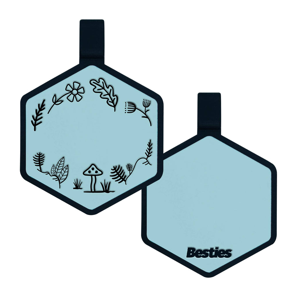 Besties Pets - Woodland Silicone Dog ID Tag - Dog.Dog.Cat.