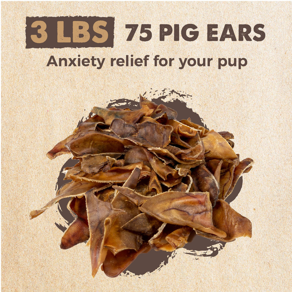 Naturals Half Pig Ears (Bulk Pack) - Dog.Dog.Cat.