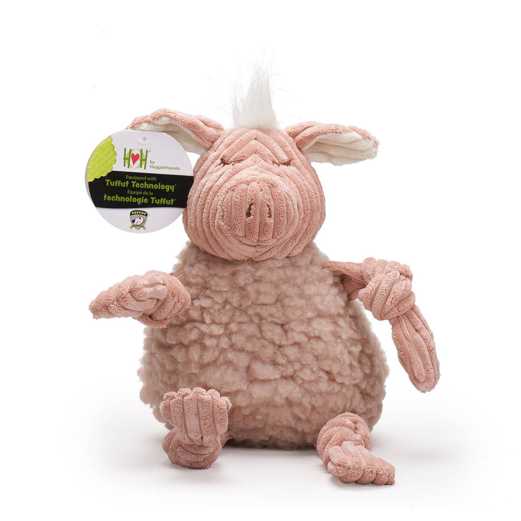 HuggleGroup - Penelope Pig HuggleFleece® FlufferKnottie™ Plush Dog Toy - Dog.Dog.Cat.