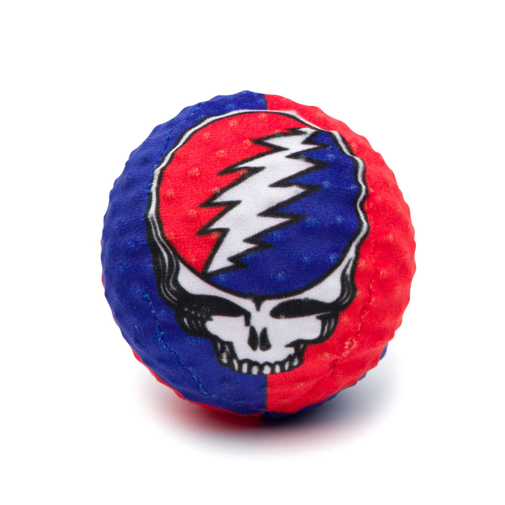 fabdog - Grateful Dead Steal Your Face faball Dog Toy - Dog.Dog.Cat.
