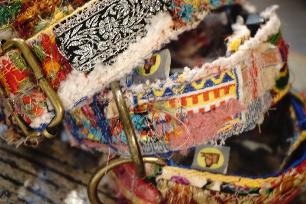 hundsfutter - Unique "patchwork1" dog collars - box with 4 sizes - Dog.Dog.Cat.