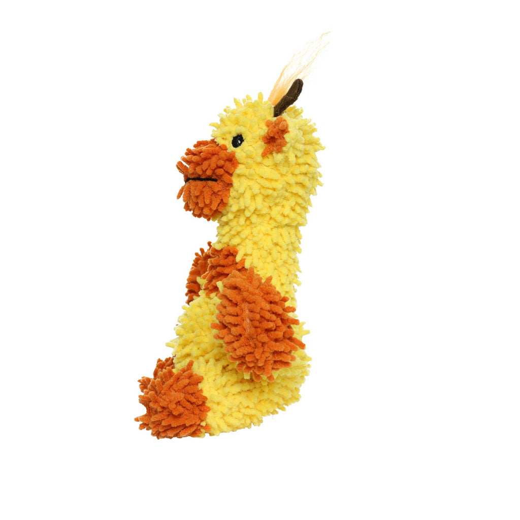 Tuffy Dog Toys - VIP Products - Mighty Jr Microfiber Ball Giraffe, Durable, Squeaky Dog Toy - Dog.Dog.Cat.