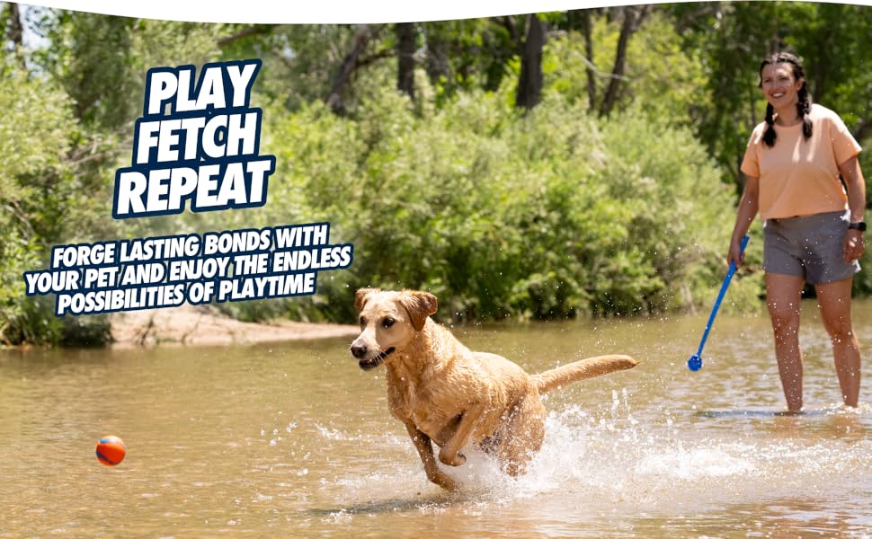 Chuckit! Dog Ball Launcher - Pro 25" with Medium (2.5"), Dog Fetch Ball Thrower Made in USA - Dog.Dog.Cat.