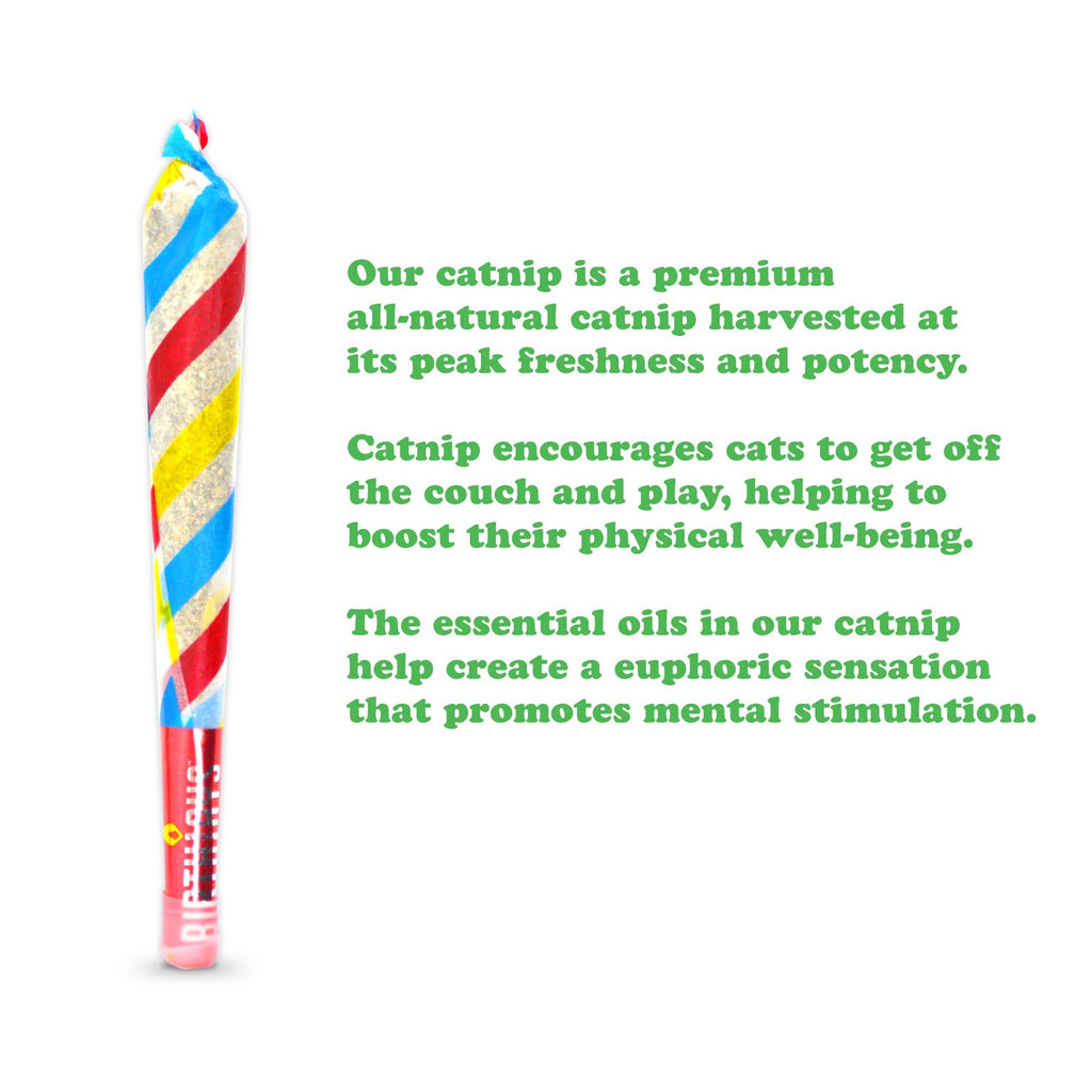 Meowijuana Birthjays - Party Sized Catnip Joints - A fun birthday Cat Toy - Dog.Dog.Cat.