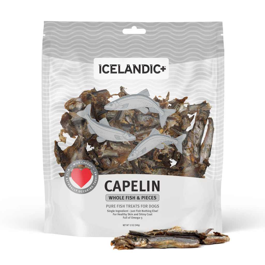 Icelandic+ - Icelandic+ Capelin Whole Fish & Pieces Dog Treat - Dog.Dog.Cat.