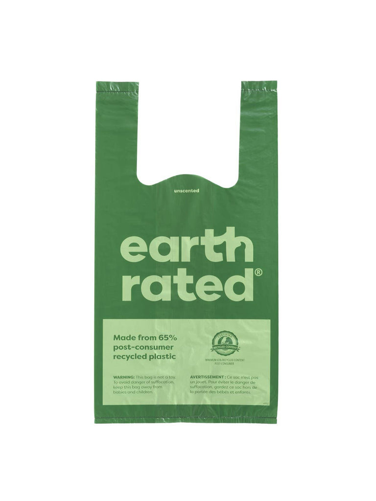 Earth Rated Unscented Easy-Tie Handle Bags 120ct - Dog.Dog.Cat.