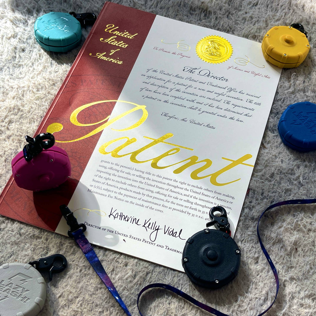 Lazy Leash! - NEW! Lazy Leash! (2pc) Hangers - Pink, Aqua, Gray + Black - Dog.Dog.Cat.