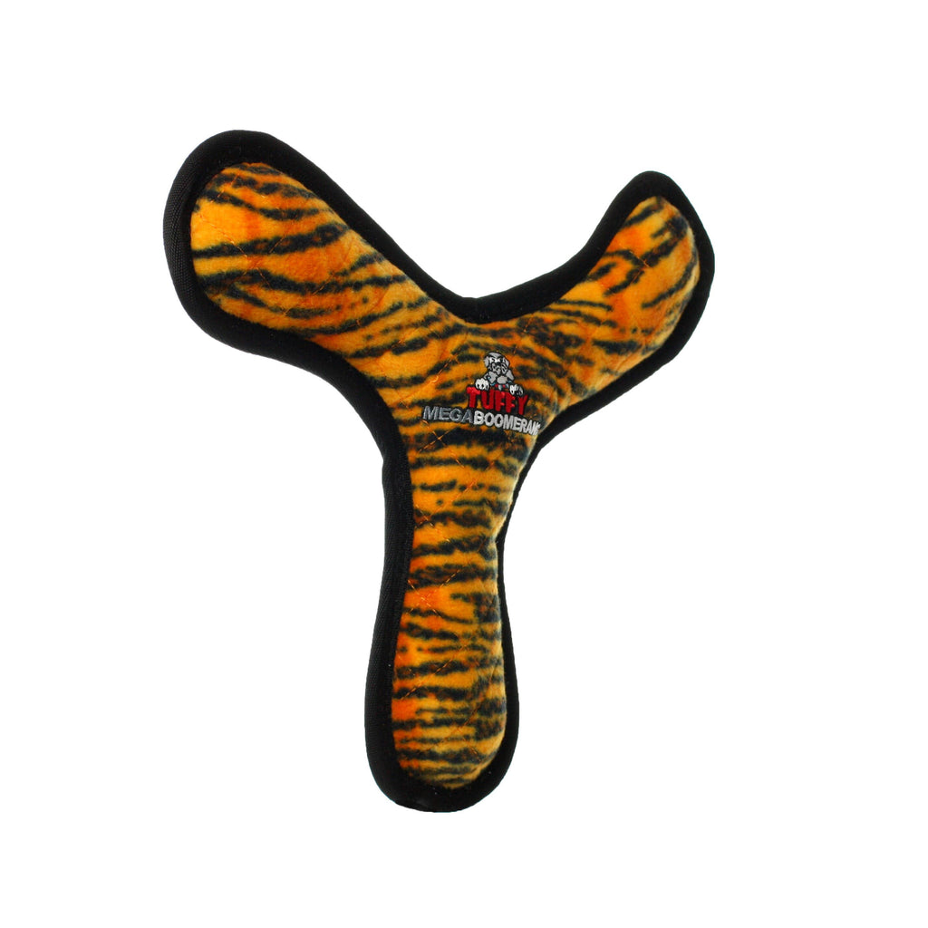 Tuffy Mega Boomerang Tiger, Durable, Tough, Squeaky Dog Toy - Dog.Dog.Cat.