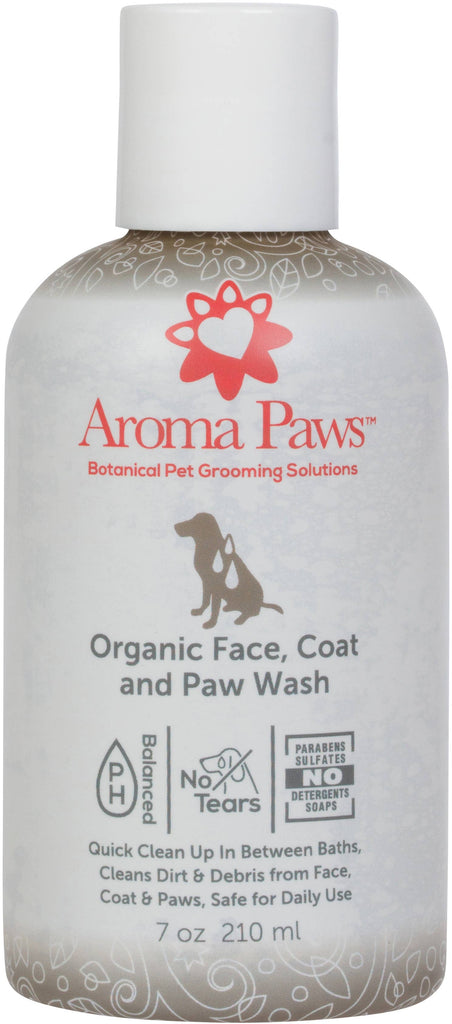 Aroma Paws - 7 Oz. Organic Face, Coat & Paw Wash - Dog.Dog.Cat.