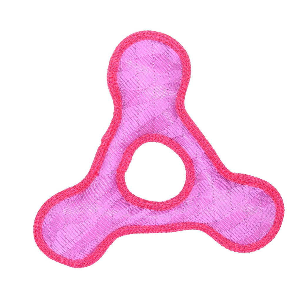 Tuffy Dog Toys - VIP Products - DuraForce Triangle Ring - Pink, Durable, Squeaky Dog Toy - Dog.Dog.Cat.