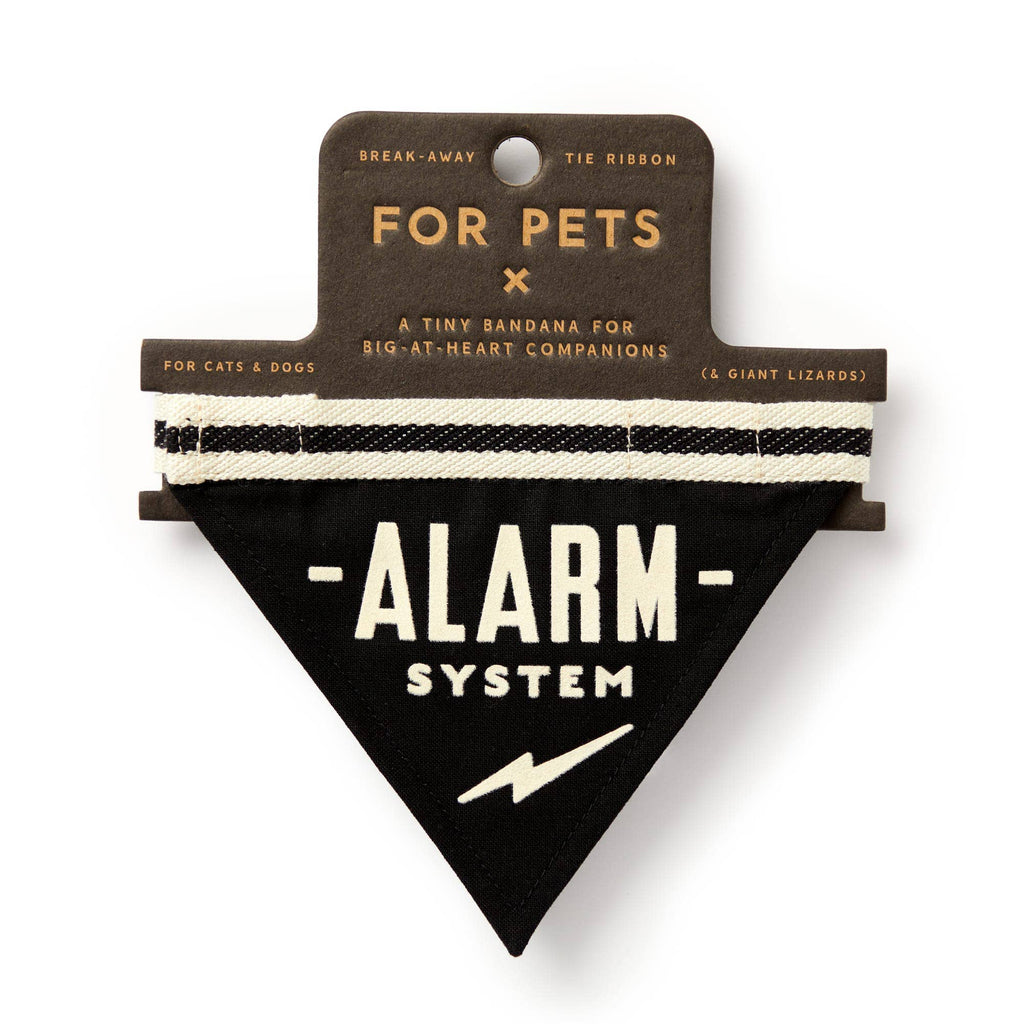 Brass Monkey - Alarm System Small Pet Bandana - Dog.Dog.Cat.