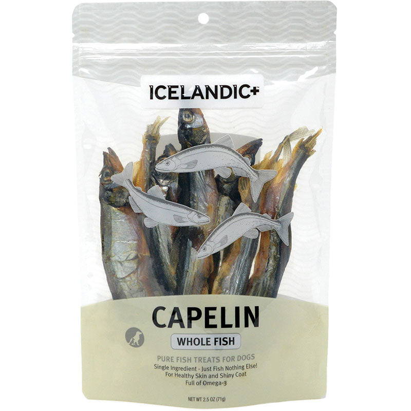 Icelandic+ Capelin Whole Fish & Pieces Dog Treat - Dog.Dog.Cat.