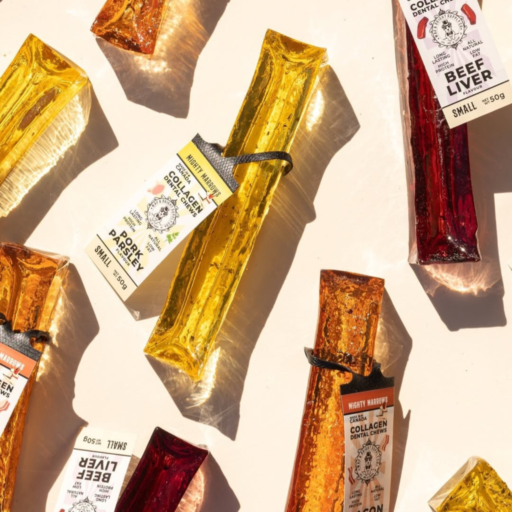 Mighty Marrows Collagen Dental Chew - Beef Liver - SM/LG - Dog.Dog.Cat.