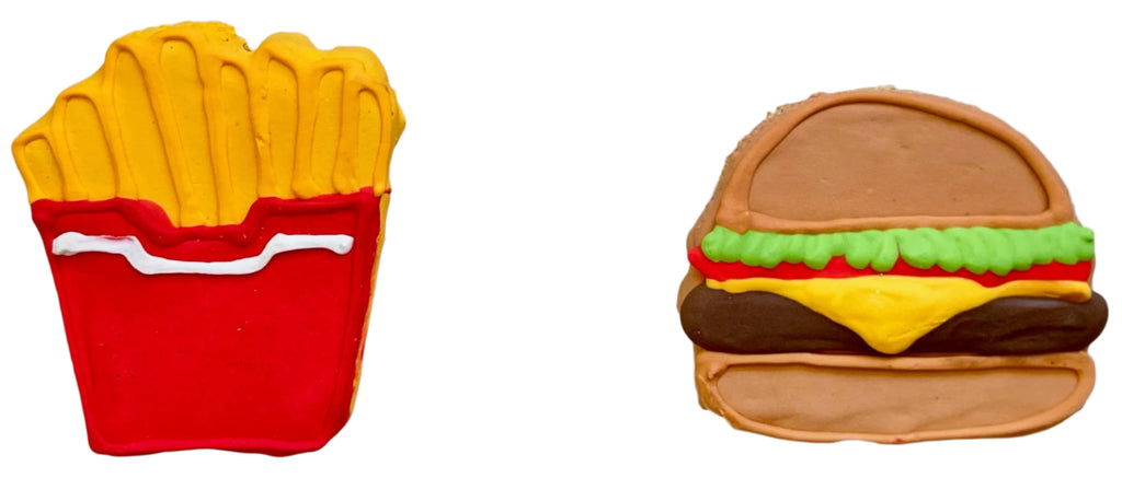 Lunch Menu - Hamburger and/or Fries - Dog.Dog.Cat.