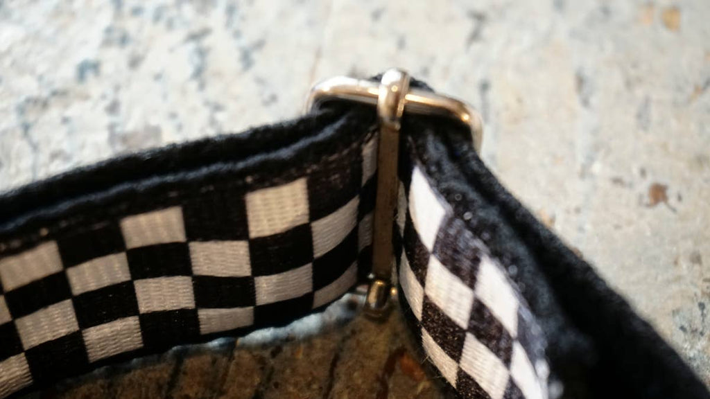 hundsfutter - “Como Vans” 4 cm necklace black and white - Dog.Dog.Cat.