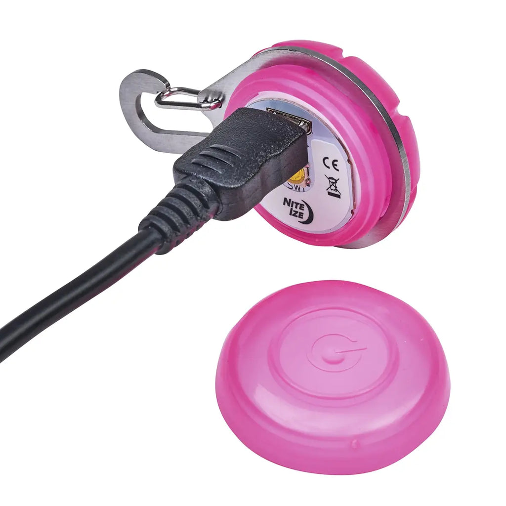 Nite Ize SpotLit® Rechargeable Collar Light - Pink - Dog.Dog.Cat.