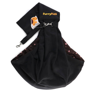 Furry Fido Pet Supplies - Furry Fido Classic Pet Sling - Black - Dog.Dog.Cat.
