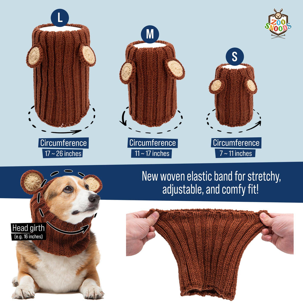 Zoo Snoods - Devil Design Snood Cozy Fleece Neck Warmer for Cold Weather - Dog.Dog.Cat.