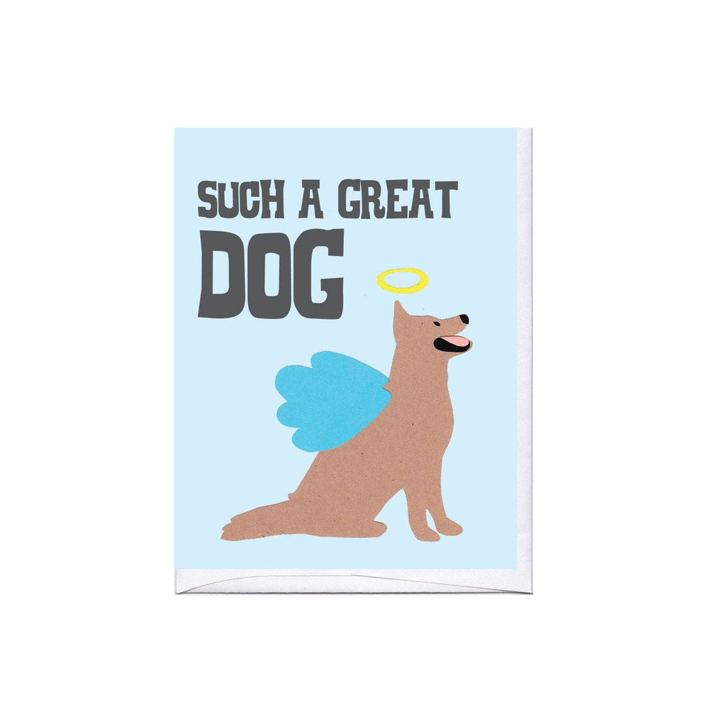 La Familia Green - Angel Dog Greeting Card - Dog.Dog.Cat.