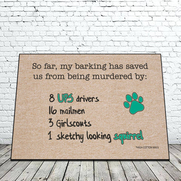 Ups Drivers Mat - Dog.Dog.Cat.
