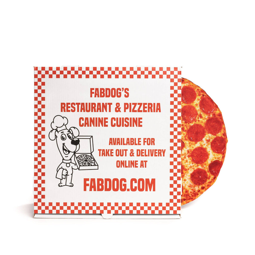 Pizza Squeaky Dog Toy 10" - Dog.Dog.Cat.