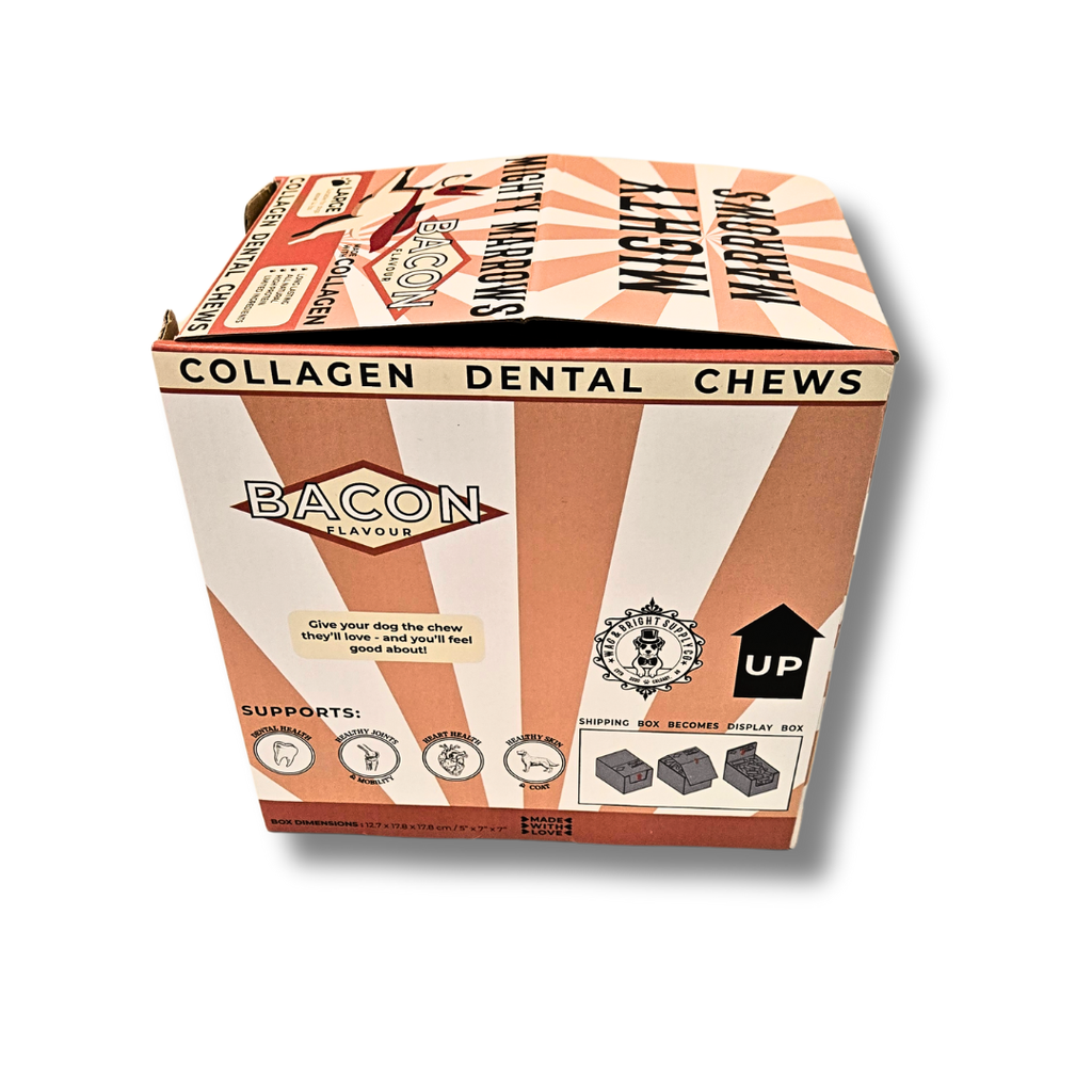 Mighty Marrows Collagen Dental Chew - Beef Liver - SM/LG - Dog.Dog.Cat.