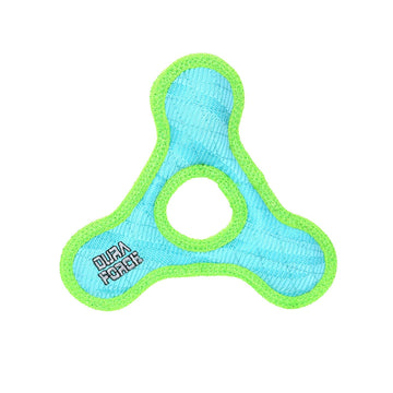 DuraForce Jr Triangle Ring - Blue, Durable, Squeaky Dog Toy - Dog.Dog.Cat.