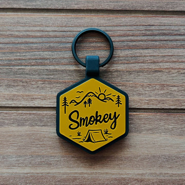 Besties Pets - Adventure Is Calling Silicone Dog ID Tag - Dog.Dog.Cat.