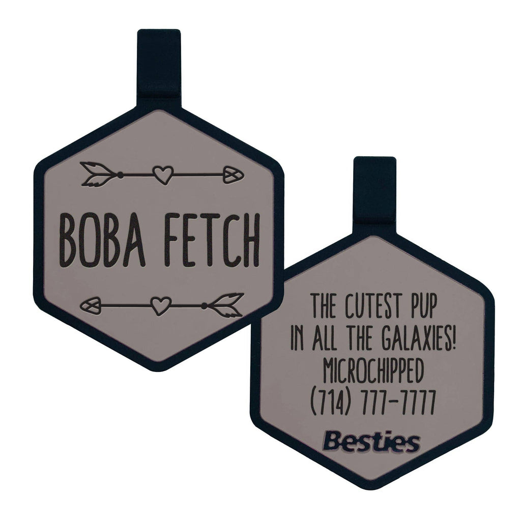 Besties Pets - Wild One Silicone Dog ID Tag - Dog.Dog.Cat.
