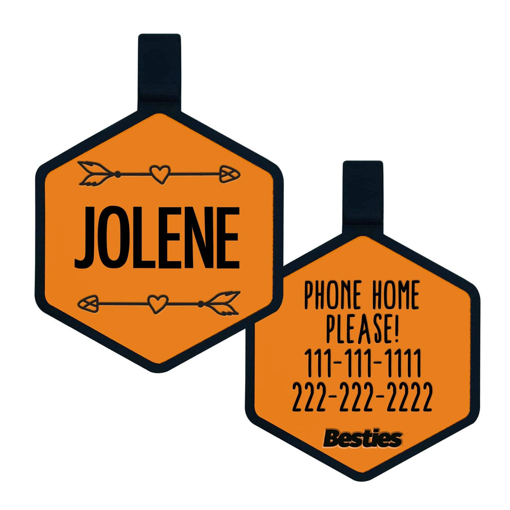Besties Pets - Wild One Silicone Dog ID Tag - Dog.Dog.Cat.