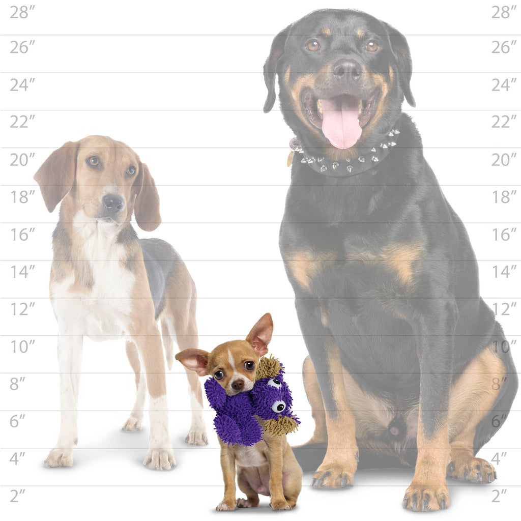 Tuffy Dog Toys - VIP Products - Mighty Jr Microfiber Ball Elephant, Durable, Squeaky Dog Toy - Dog.Dog.Cat.