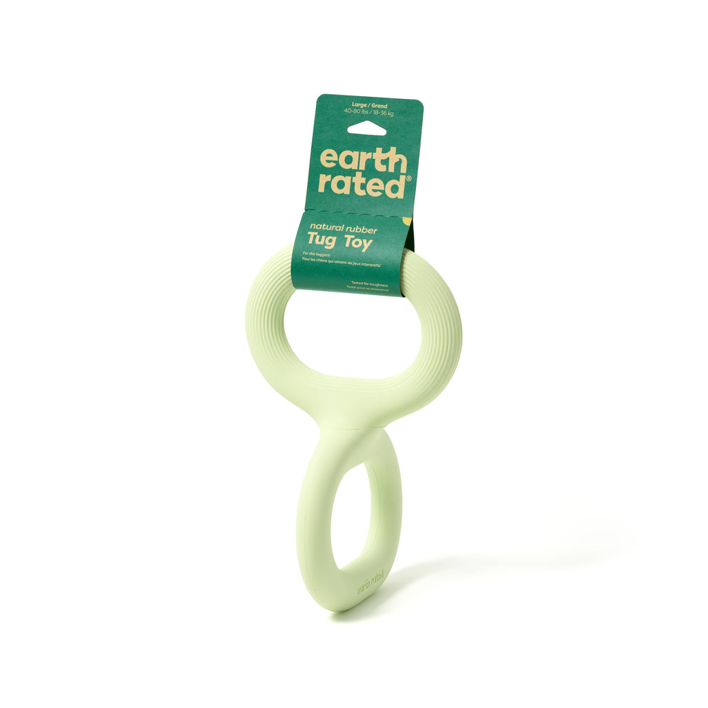Earth Rated Rubber Tug Dog Toy, Large Green - Dog.Dog.Cat.
