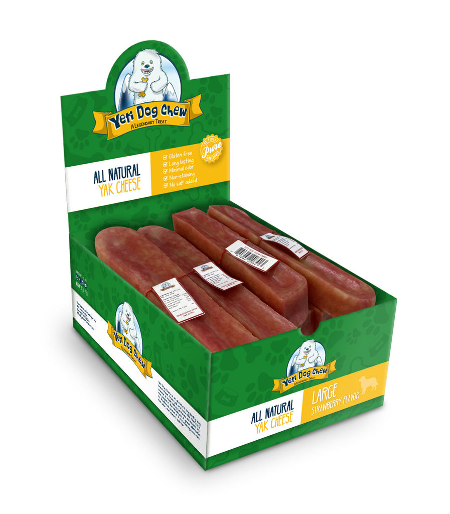 Yeti Dog Chew from the Himalayas of Nepal - Strawberry - Dog.Dog.Cat.