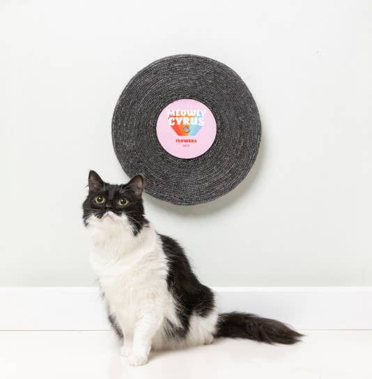 FuzzYard Meowly Cyrus Record Cat Scratcher Toy - Dog.Dog.Cat.