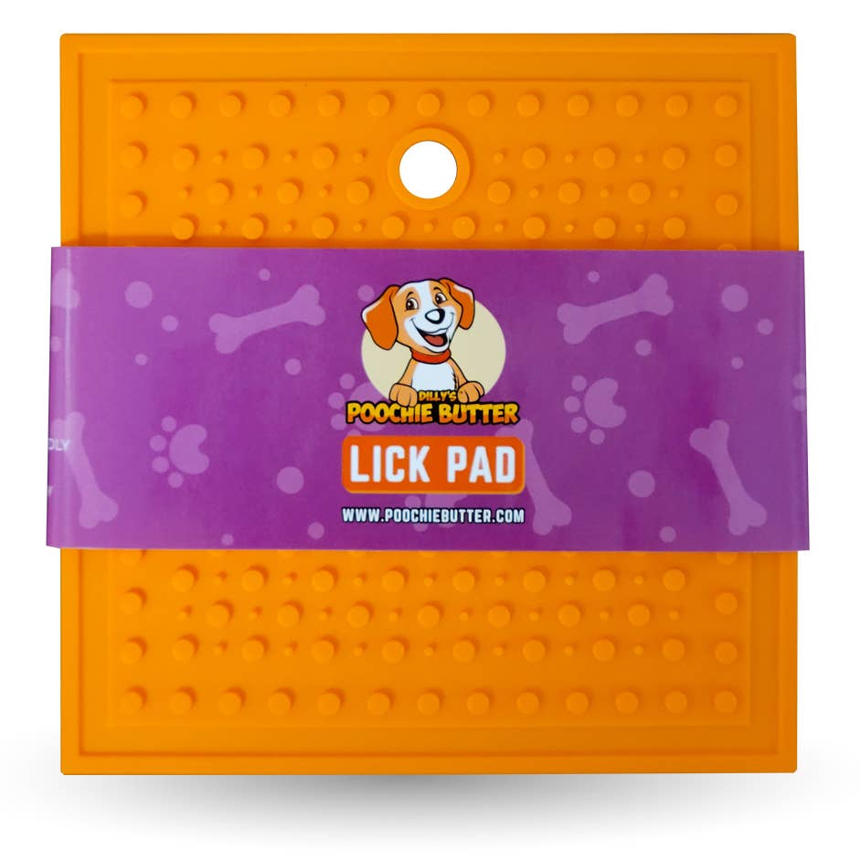 Poochie Butter - Sm. & Lg. Lick Mat w/ Suction Cup - Dog.Dog.Cat.