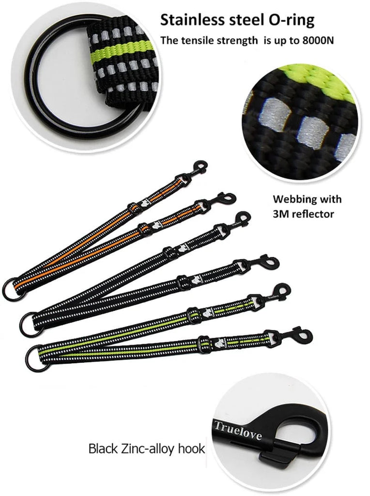 TrueLove Dog Leash TLL2371 AKA "Coupler" -Black - Dog.Dog.Cat.