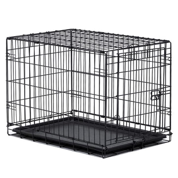 McLovin's Single Door 18" Folding Metal Pet Crate - Dog.Dog.Cat.